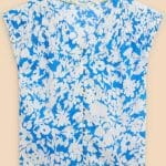 White Stuff Rae Organic Cotton Vest Blue Multi - La Vie en Rose Damesmode
