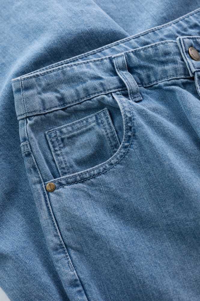 Seasalt Cornwall Barnes Organic Cotton Denim Crops Light Wash Rain Slub - La Vie en Rose Damesmode