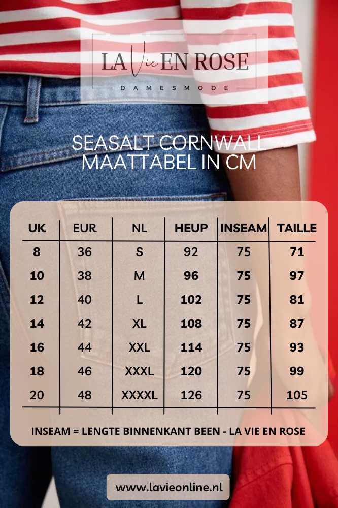 Seasalt Cornwall Highmore Jean Mid Wash Tide - La Vie en Rose Damesmode