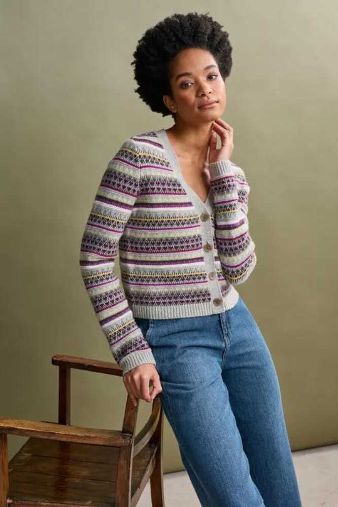 Seasalt Cornwall Lamoma Lane Cardigan Hemmick Aran Multi