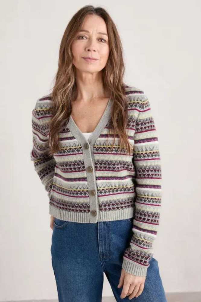 Seasalt Cornwall Lamoma Lane Cardigan Hemmick Aran Multi