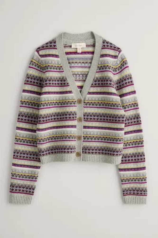 Seasalt Cornwall Lamoma Lane Cardigan Hemmick Aran Multi
