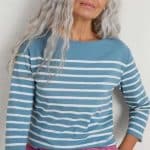 Seasalt Cornwall Sailor Shirt Falmouth Horizon Chalk- La Vie en Rose Damesmode