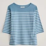 Seasalt Cornwall Sailor Shirt Falmouth Horizon Chalk- La Vie en Rose Damesmode