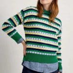 Seasalt Cornwall Seasalt Cornwall Clover Bed Lambswool Blend Jumperr Croquet Island Multi- La Vie en Rose Damesmode- La Vie en Rose Damesmode