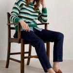 Seasalt Cornwall Seasalt Cornwall Clover Bed Lambswool Blend Jumperr Croquet Island Multi- La Vie en Rose Damesmode- La Vie en Rose Damesmode