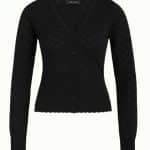 King Louie Cardi V Heart Ajour BCI Black
