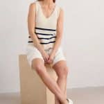 Seasalt Cornwall Canary Vest Veneer Chalk MAritime - La Vie en Rose Damesmode