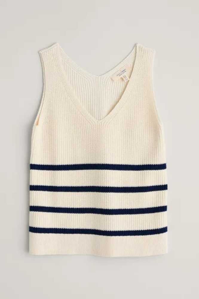 Seasalt Cornwall Canary Vest Veneer Chalk MAritime - La Vie en Rose Damesmode