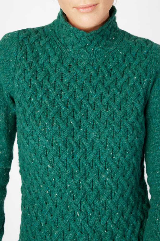 Irelands Eye Trellis Sweater Green Garden - La Vie en Rose Damesmode