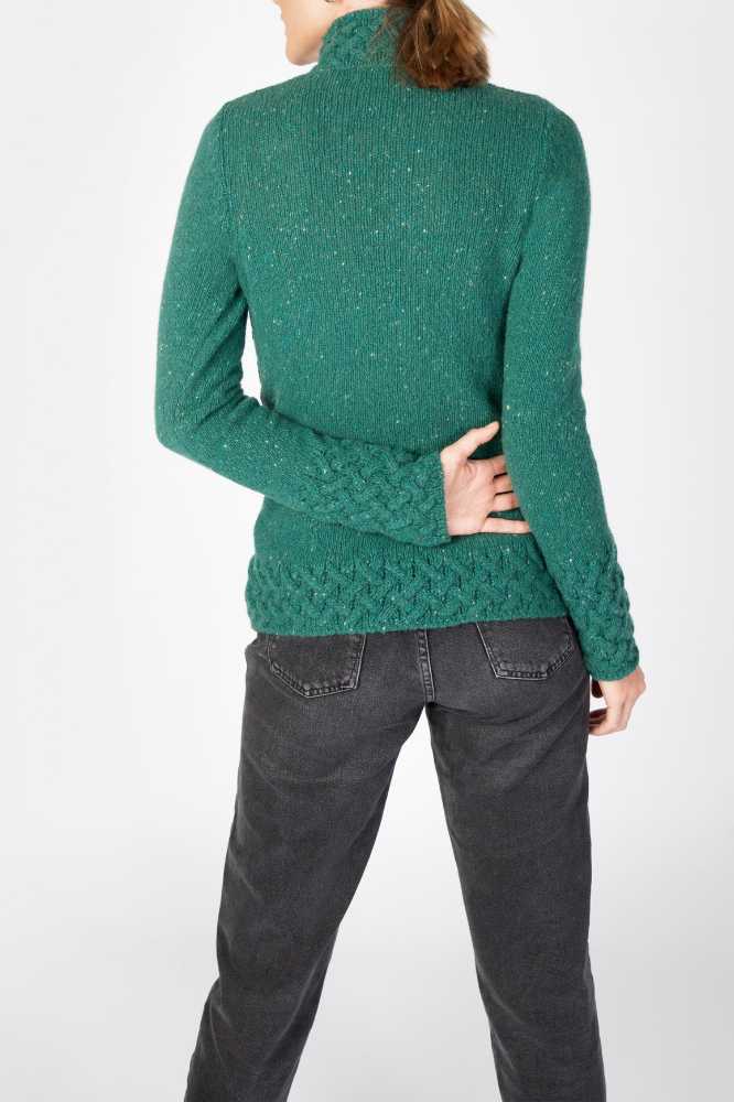 Irelands Eye Trellis Sweater Green Garden - La Vie en Rose Damesmode