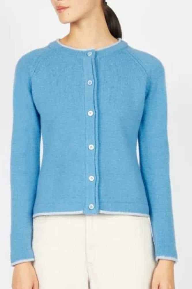 IrelandsEye Knitwear Killiney Cardigan Azure - La Vie en Rose Damesmode