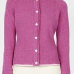 IrelandsEye Knitwear Killiney Cardigan Boysen Berry - La Vie en Rose Damesmode