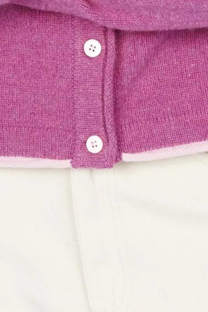 IrelandsEye Knitwear Killiney Cardigan Boysen Berry - La Vie en Rose Damesmode