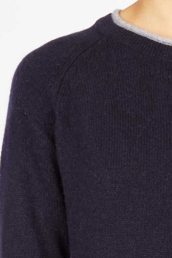 IrelandsEye Knitwear Killiney Cardigan Navy - La Vie en Rose Damesmode