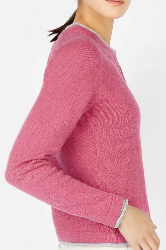 IrelandsEye Knitwear Killiney Cardigan Rose Pink - La Vie en Rose Damesmode