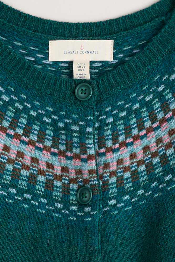 Seasalt Cornwall Berlewen Cardigan River Spring Loch Creek Multi - La Vie en Rose Damesmode