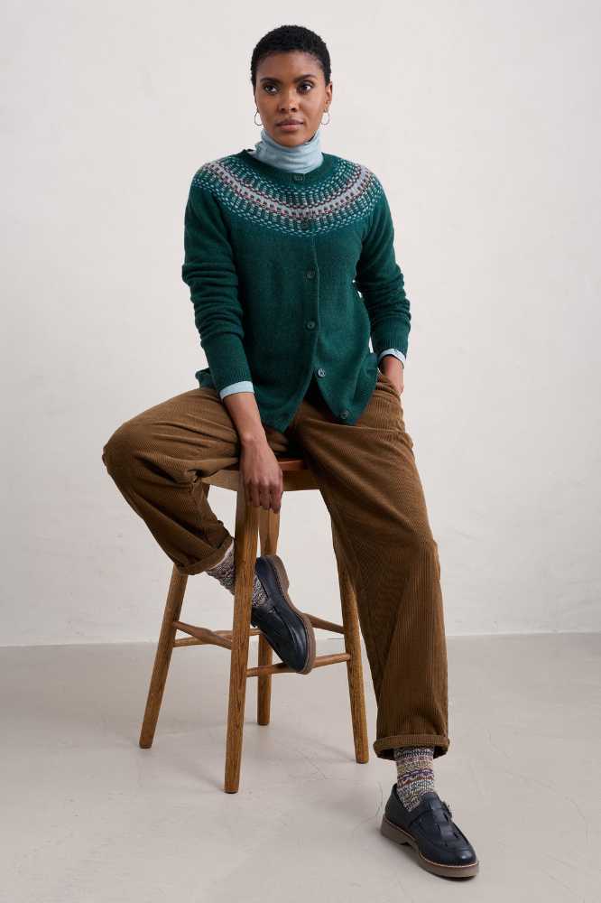 Seasalt Cornwall Berlewen Cardigan River Spring Loch Creek Multi - La Vie en Rose Damesmode