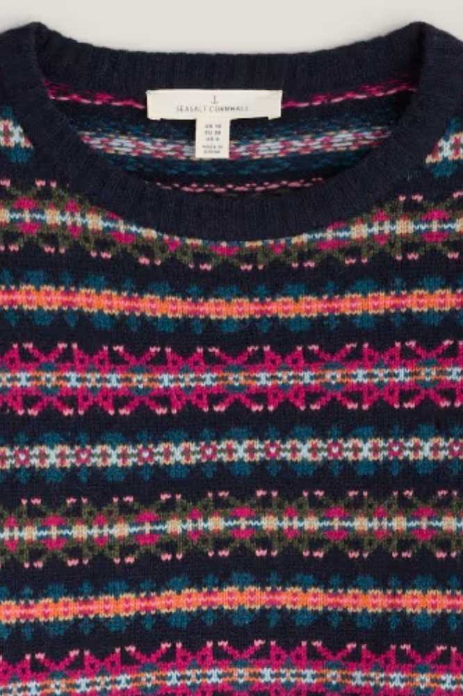 Seasalt Cornwall Cove Jumper Palace Cove Maritime Multi - La Vie en Rose Damesmode