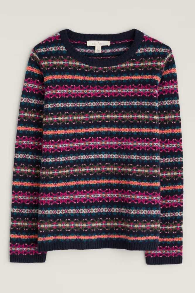 Seasalt Cornwall Cove Jumper Palace Cove Maritime Multi - La Vie en Rose Damesmode