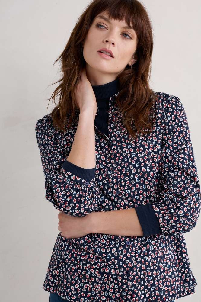 Seasalt Cornwall Embrace Shirt Feather Marks Maritime- La Vie en Rose Damesmode