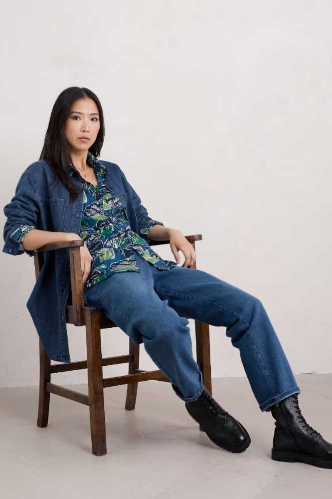 Seasalt Cornwall Larissa Shirt Sketchbook Trees Seas Cave - La Vie en Rose Damesmode (16)