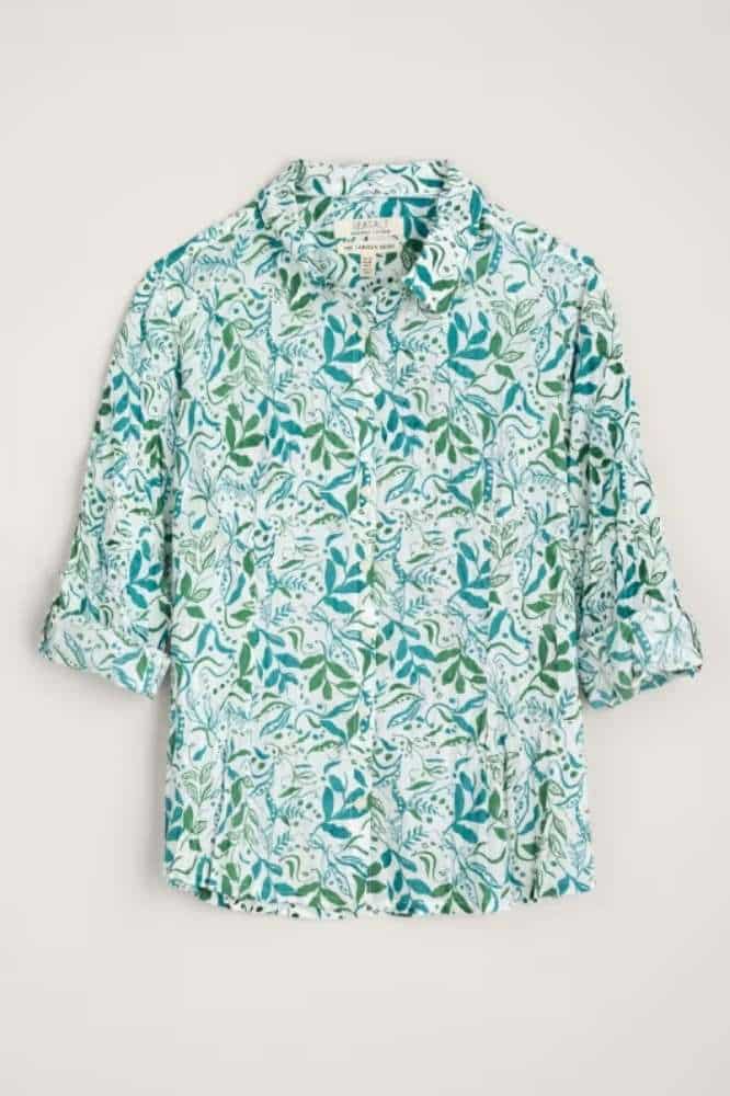 Seasalt Cornwall Larissa Shirt Wandering Peas Chalk - La Vie en Rose Damesmode