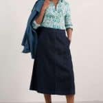 Seasalt Cornwall Larissa Shirt Wandering Peas Chalk - La Vie en Rose Damesmode