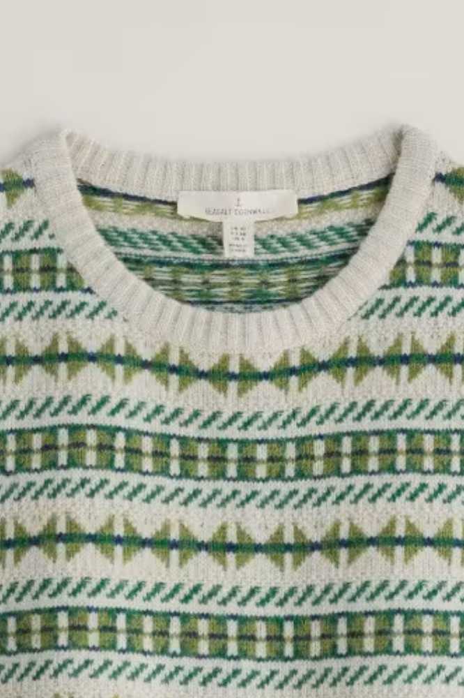 Seasalt Cornwall Lemon Porch Vest Minvor Aran Cut Grass- La Vie en Rose Damesmode