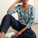 Seasalt Cornwall Studio Glass Top Linear Citrus Rockpool - La Vie en Rose Damesmode