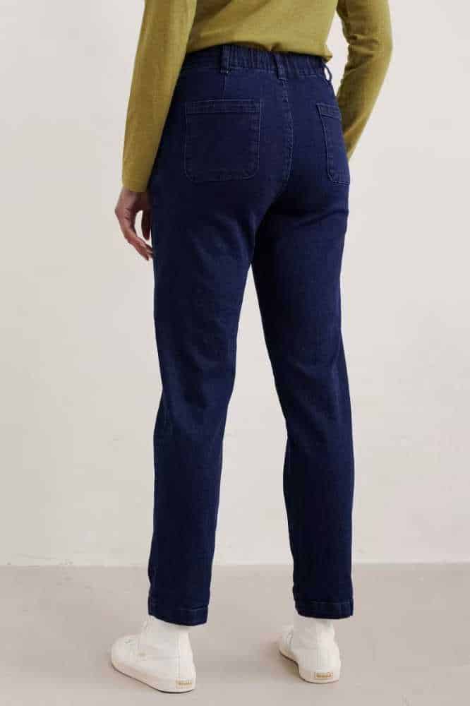 Seasalt Cornwall Waterdance Trousers Dark Indigo Wash - La Vie en Rose Damesmode