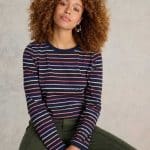 White Stuff Clara Stripe Navy Multi - La Vie en Rose Damesmode