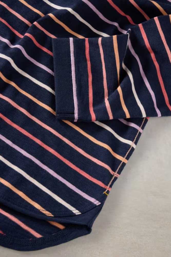 White Stuff Clara Stripe Navy Multi - La Vie en Rose Damesmode