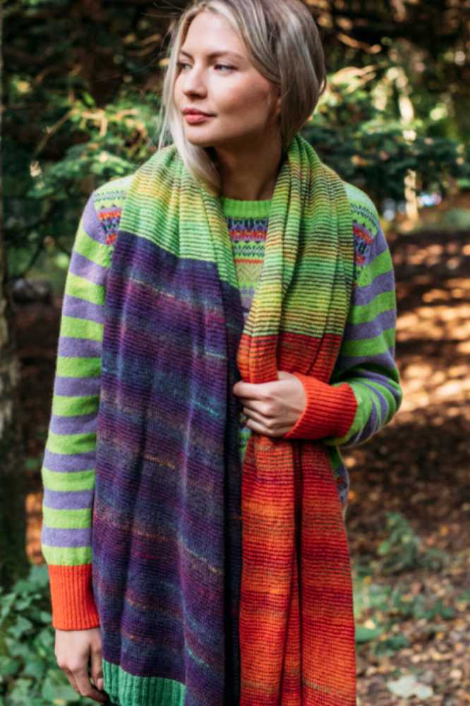 Eribé Treeline Wrap Aubergine- La Vie en Rose Damesmode