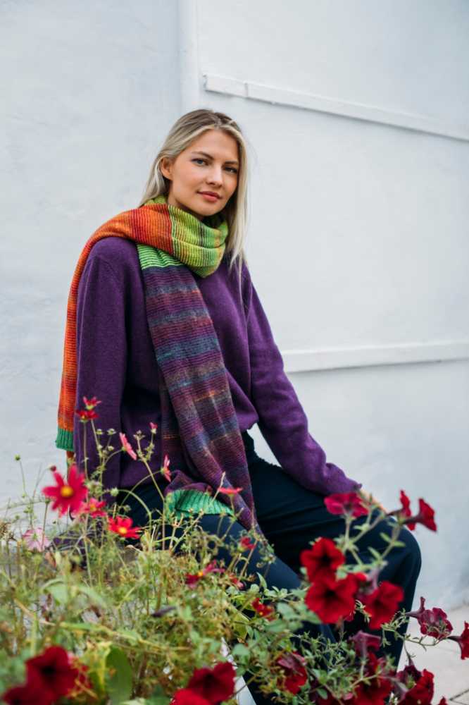 Eribé Treeline Wrap Aubergine- La Vie en Rose Damesmode