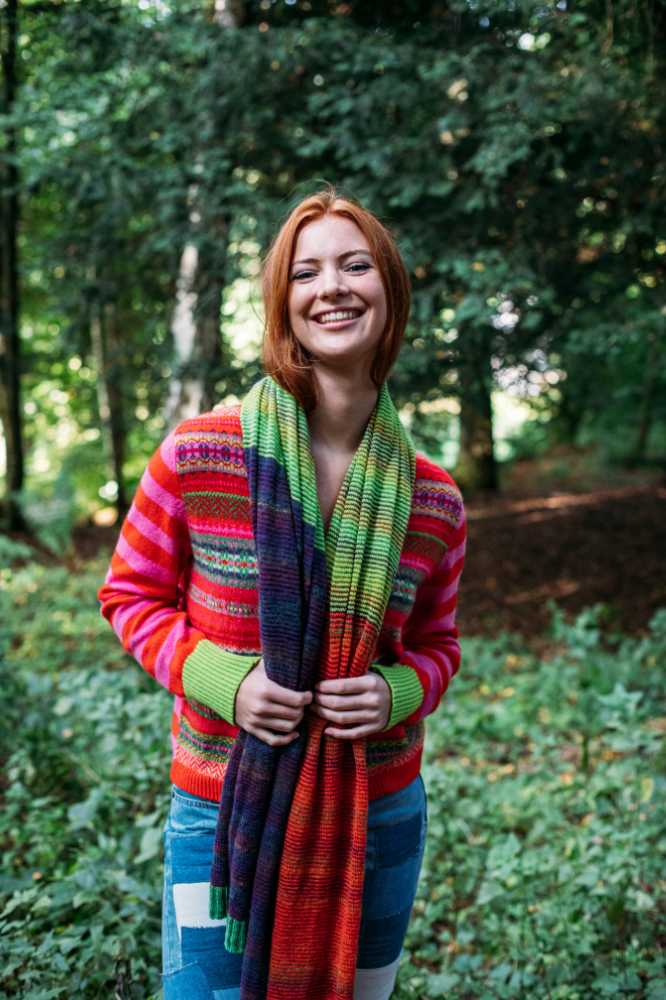 Eribé Treeline Wrap Aubergine- La Vie en Rose Damesmode