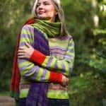 Eribé Treeline Wrap Aubergine- La Vie en Rose Damesmode