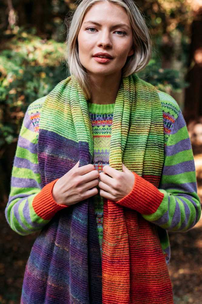 Eribé Treeline Wrap Aubergine- La Vie en Rose Damesmode