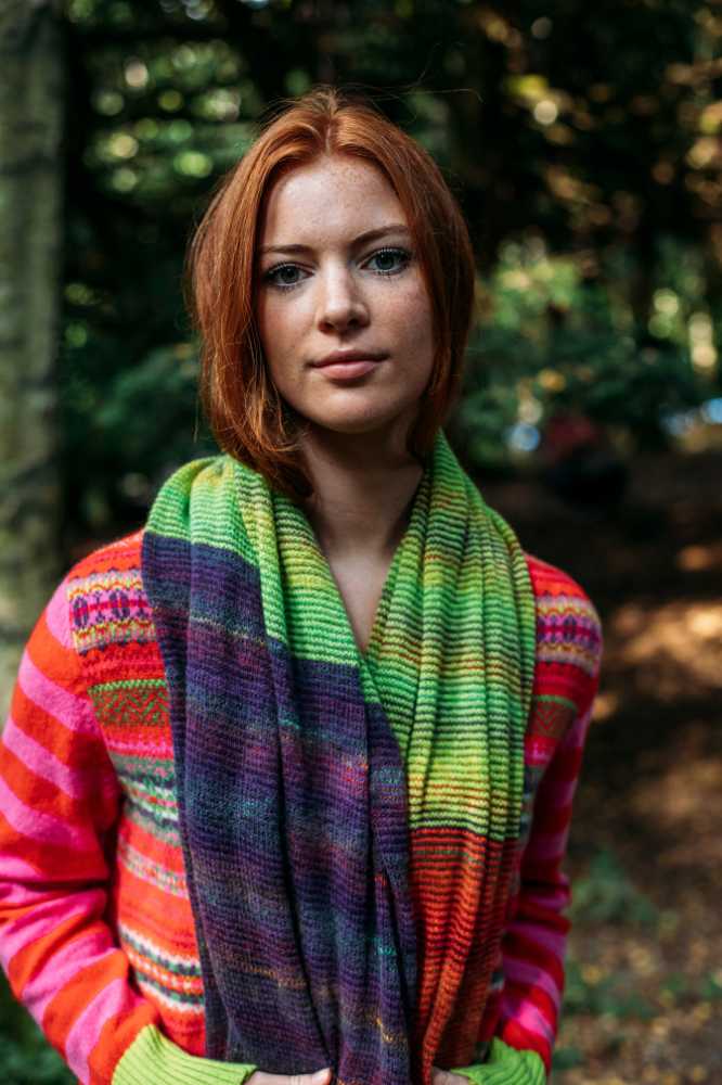 Eribé Treeline Wrap Aubergine- La Vie en Rose Damesmode