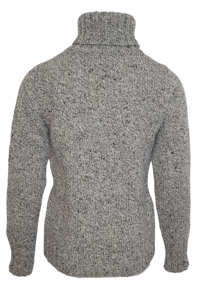 Fisherman Out Of Ireland Merino Polo Neck Sweater Porridge - La Vie en Rose Damesmode (666 x 1000 px)