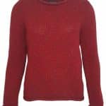 Fisherman out of Ireland Merino Wool Knitted Ladies Sweater Blue Mist - La Vie en Rose Damesmode
