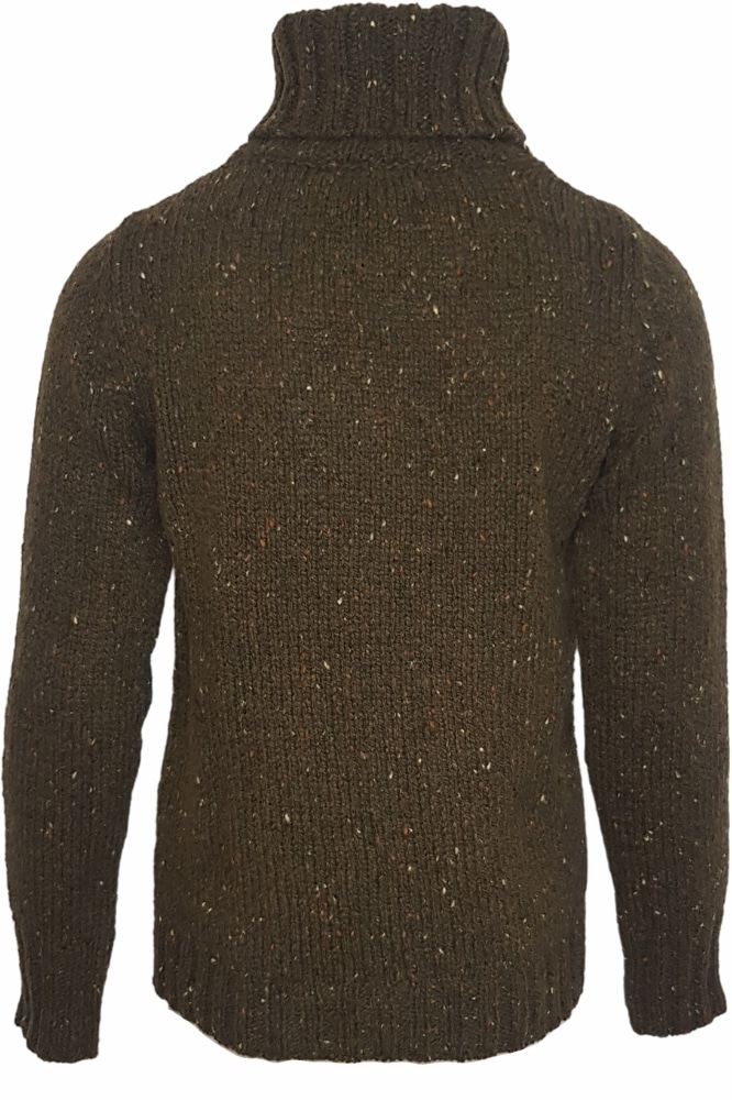 Fisherman out of Ireland Polo Neck Sweater Olive - La Vie en Rose Damesmode