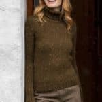 Fisherman out of Ireland Polo Neck Sweater Olive - La Vie en Rose Damesmode