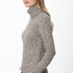 Fisherman out of Ireland Polo Neck Sweater Porridge FSS72M 215 - La Vie en Rose Damesmode