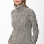 Fisherman out of Ireland Polo Neck Sweater Porridge FSS72M 215 - La Vie en Rose Damesmode