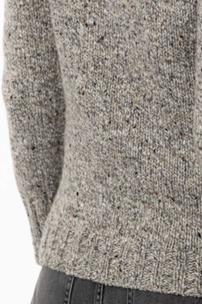 Fisherman out of Ireland Polo Neck Sweater Porridge FSS72M 215 - La Vie en Rose Damesmode