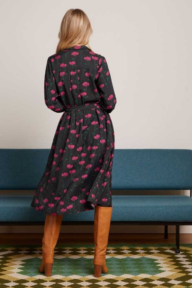 King Louie Amy Dress Harper Black - La Vie en Rose Damesmode