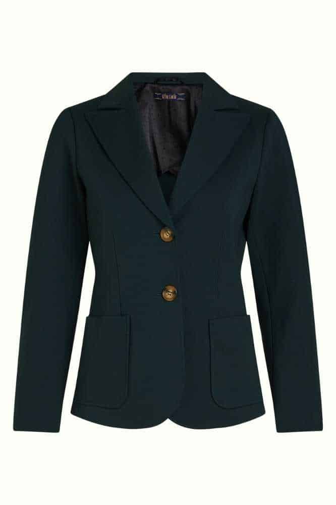 King Louie Bibi Blazer Uni Rodeo Sycamore Green - La Vie en Rose Damesmode