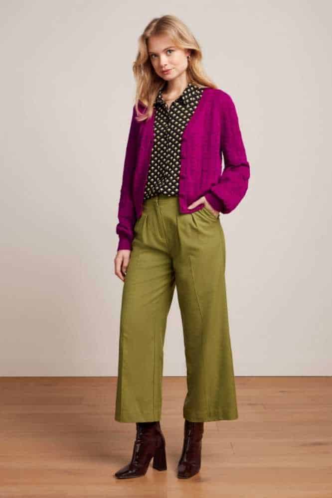 King Louie Cardi V Terme Vivid Purple - La Vie en Rose Damesmode (1)