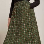 King Louie Layla Skirt Valley Peacock Green- La Vie en Rose Damesmode